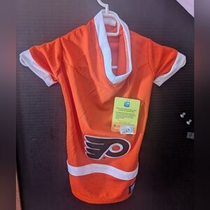 Philadelphia Flyers NHL Dog Jersey Orange Size M NEW